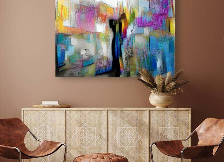 a trail of footprints by Luciano