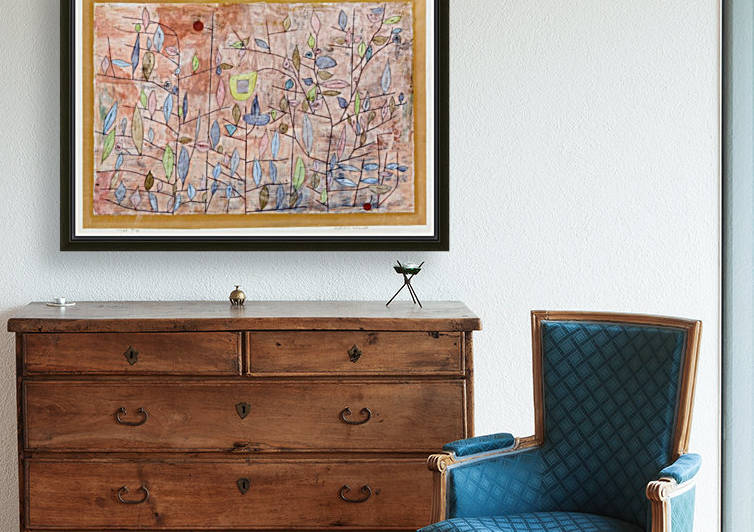 Sparse foliage by Paul Klee