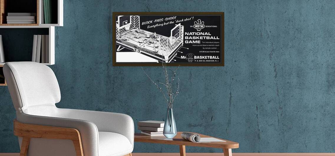 1960s National Basketball Game Ad by Row One Brand