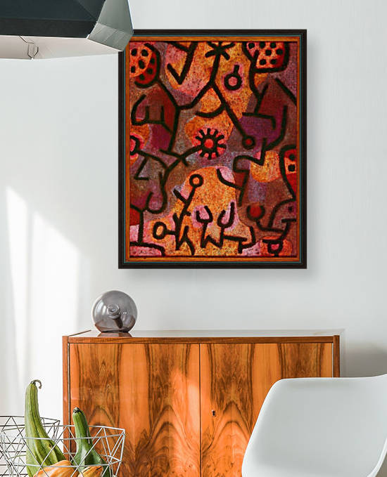 Flora on rocks sun by Paul Klee