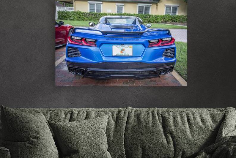 2024 Riptide Blue Corvette Stingray C8 X12 1 by Rich Franco