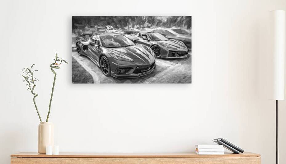 2024 Riptide Blue Corvette Stingray C8 X12 5 by Rich Franco