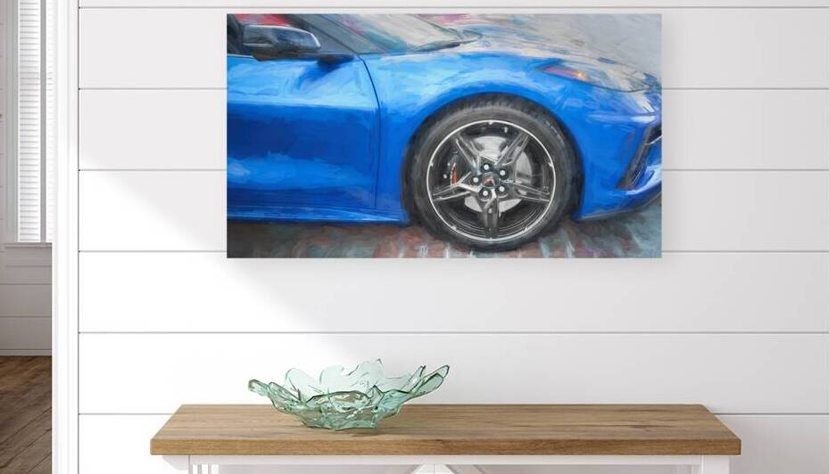 2024 Riptide Blue Corvette Stingray C8 X12 6 by Rich Franco