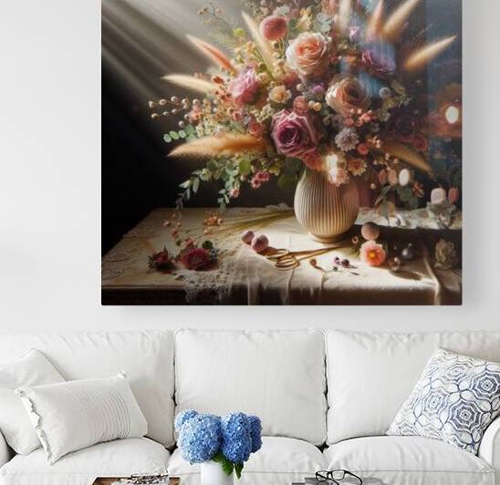 Table Bouquet in Light by Legacy Artworks