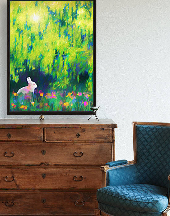 Bunny beneath the Willow Tree by Jon Woodhams