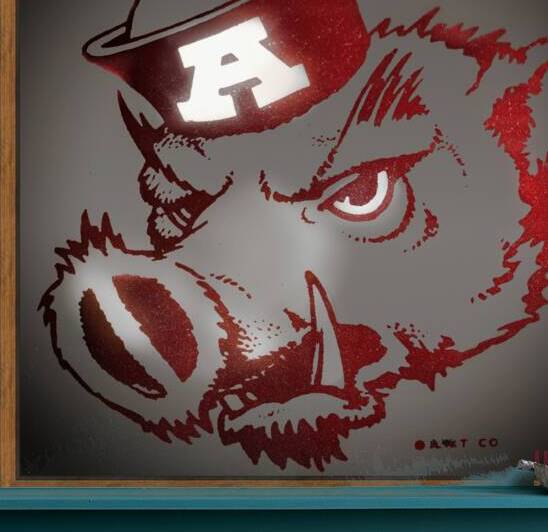 Vintage Arkansas Razorback Sailor Cap Mascot Art by Row One Brand