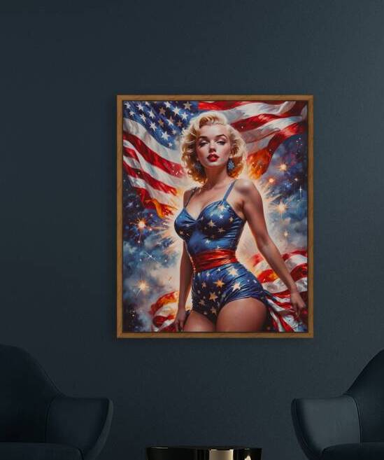 AI Art Pop Art Superstars Marilyn Monroe 8  by TOPARTGALLERY