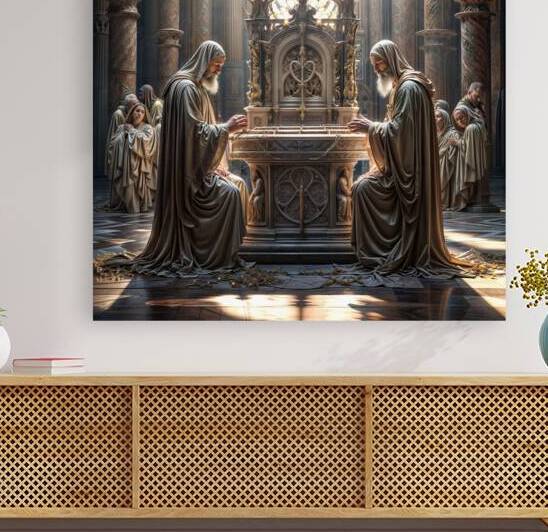 Monks in Contemplation  by Aniima Illussiya