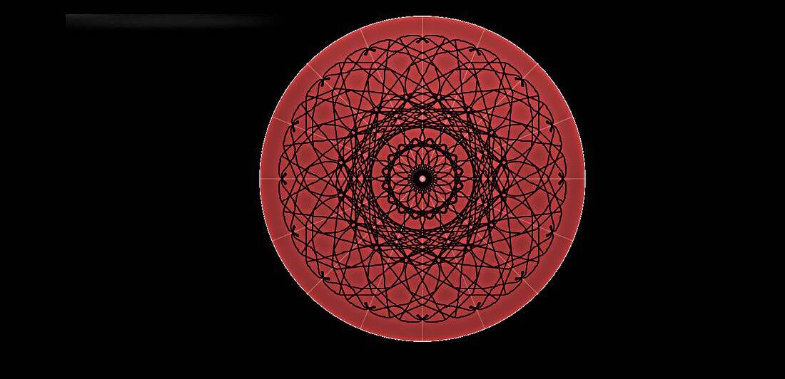 mandala beyond the veil by Luciano