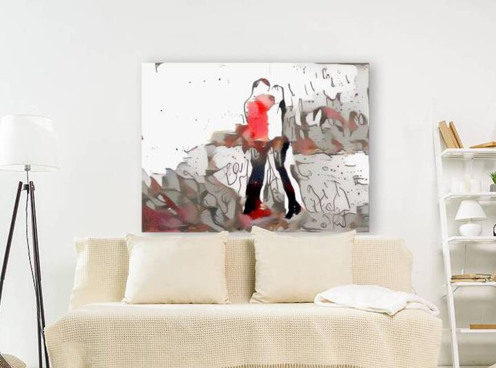 two figures  of dreams and whispers by Luciano