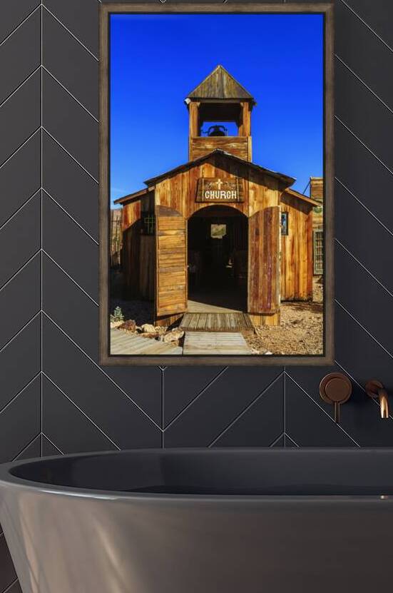 Historic Church at Castle Dome Mine Ghost Town by Shallowshark