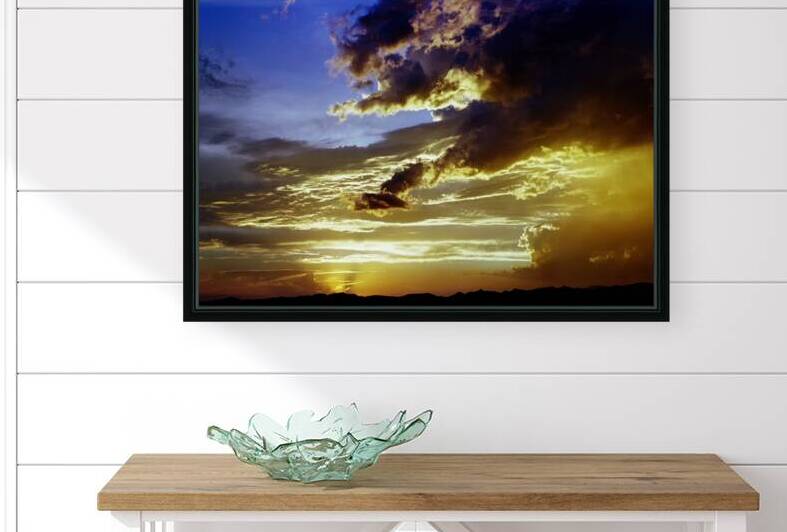 Golden Hour Sky Over the Desert by Shallowshark