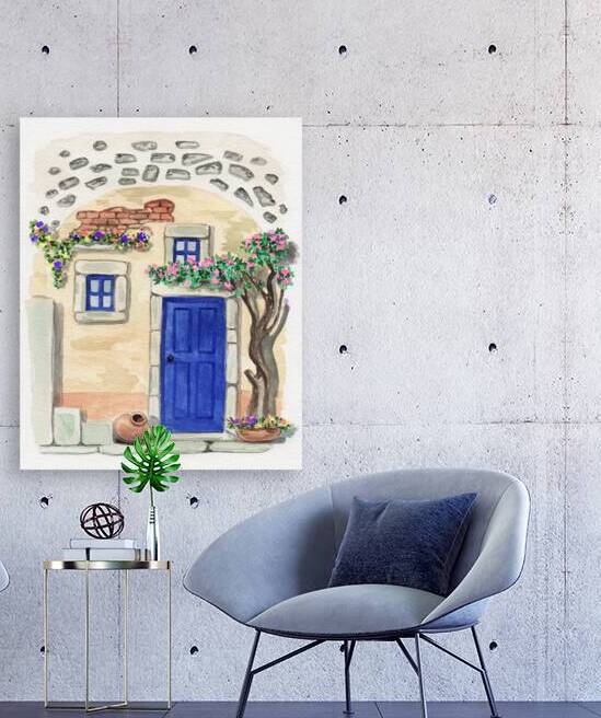 Greece Door Window Country Side Antique 3 1 by Irina Sztukowski