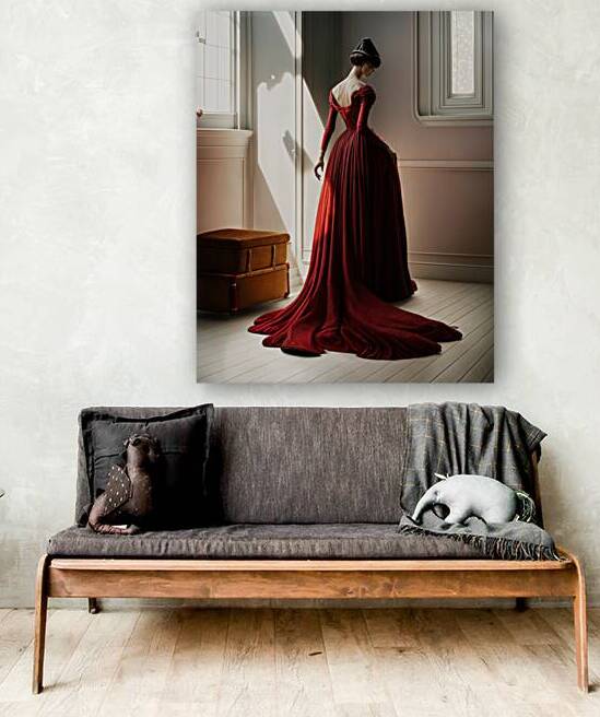  Woman in a Red Gown  by Aniima Illussiya