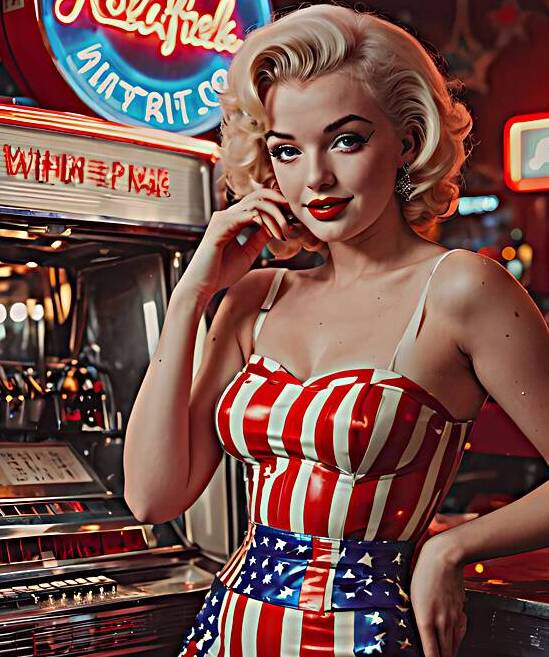 AI Art Pop Art Superstars Marilyn Monroe 14 by TOPARTGALLERY