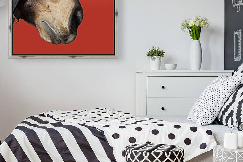 Horse with Red by Wallshazam