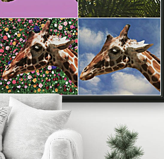 4 Giraffes  by Wallshazam