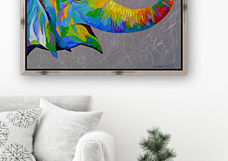 Smiling elephant by Olha Darchuk 