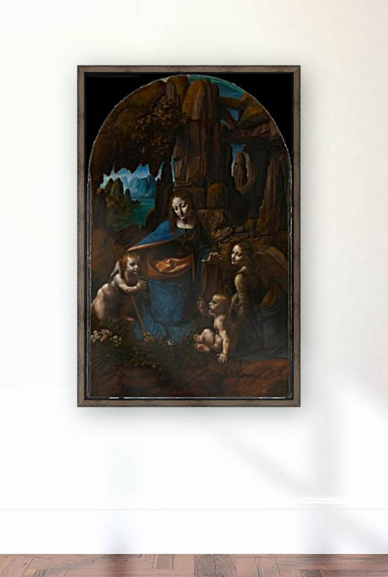 Leonardo da Vinci. The Virgin of the Rocks HD 300ppi by Stock Photography