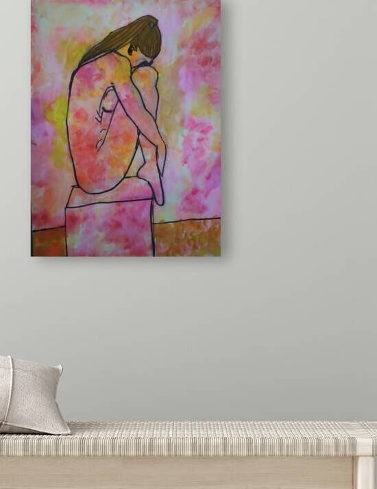 Abstract Modern Art Painting Print Mixed Media Collage Wall Art for Home Décor Unique Original Christmas Gift By Acclaimed Artist Kate Colson 1 by Kate Colson Studio