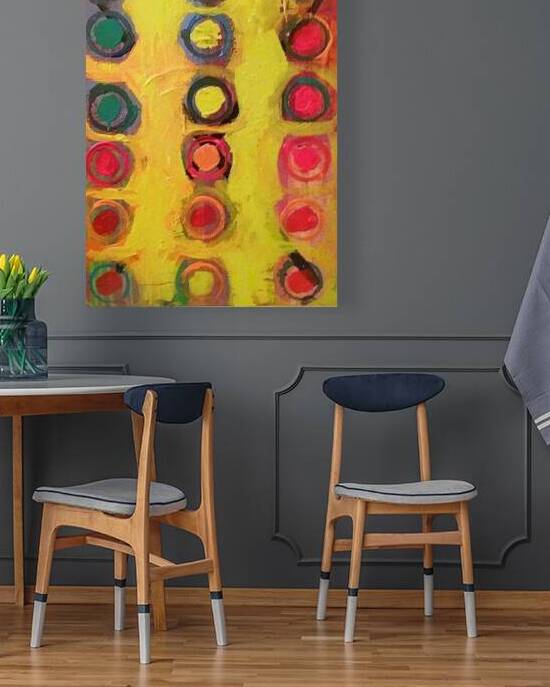 Abstract Modern Art Painting Print Mixed Media Collage Wall Art for Home Décor Unique Original Christmas Gift By Acclaimed Artist Kate Colson 1 by Kate Colson Studio