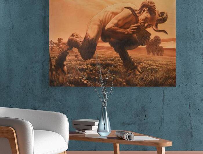 L’heure Du Faune [1920] by Carlos Schwabe [1866–1927] by MyCozyFineArt