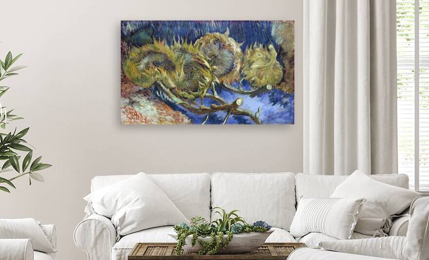 Vincent van Goghs Four Withered Sunflowers 1887 by Art Of Destiny