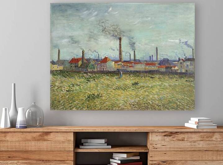 Vincent van Goghs Factories at Clichy 1887 by Art Of Destiny