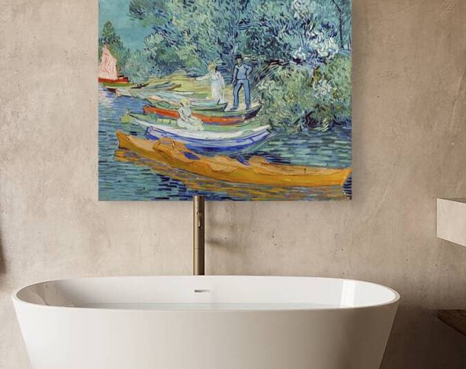 Vincent van Goghs Bank of the Oise at Auvers 1890 by Art Of Destiny