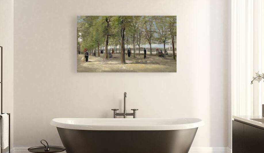 Vincent van Goghs Terrace in the Luxembourg Gardens 1886 by Art Of Destiny