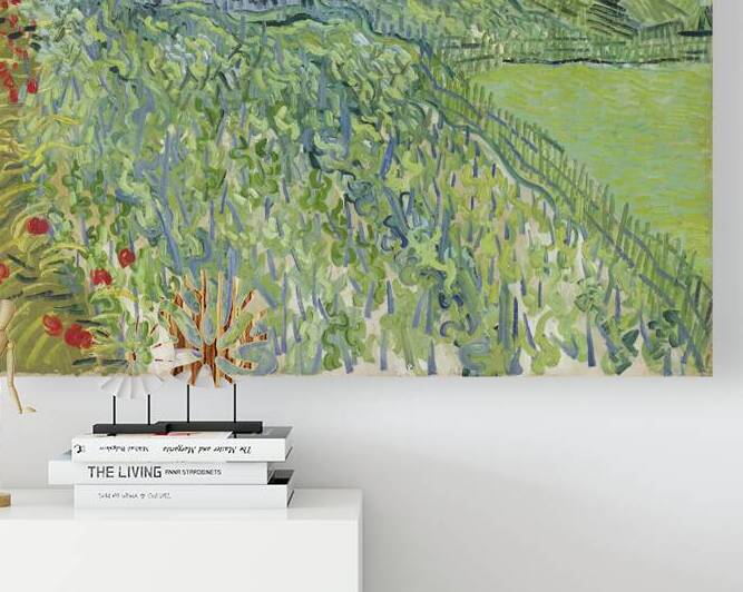 Vincent van Goghs Vineyards at Auvers 1890 by Art Of Destiny