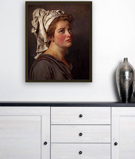 Portrait of a young woman in a turban by Jacques-Louis David