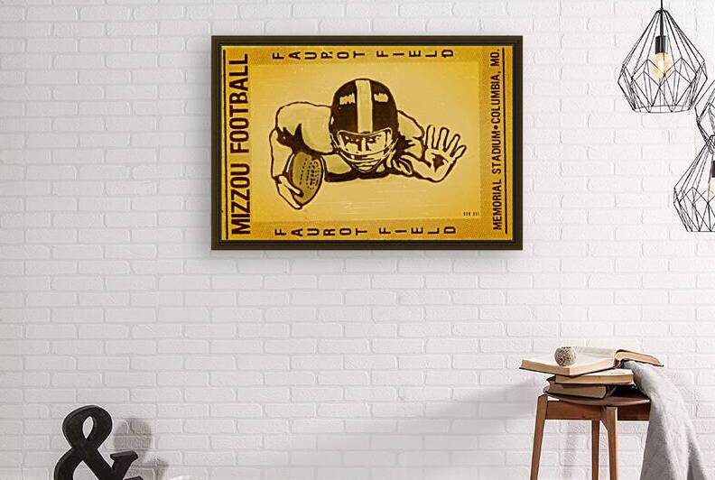1983 Missouri Football Ticket Art by Row One Brand