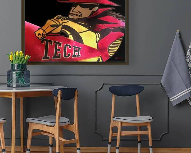 1958 Texas Tech Red Raider Art Remix by Row One Brand