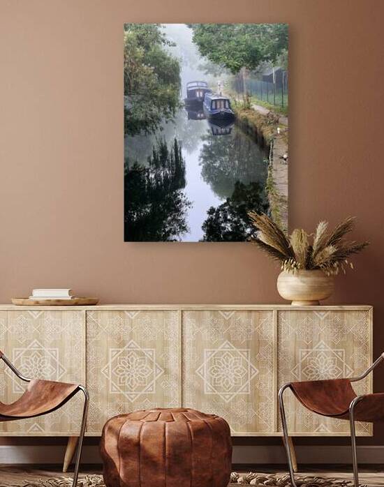 Misty Morning On The River by Gill Billington