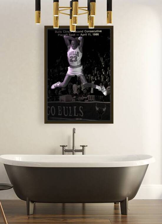 1986 Michael Jordan Celebration Art by Row One Brand