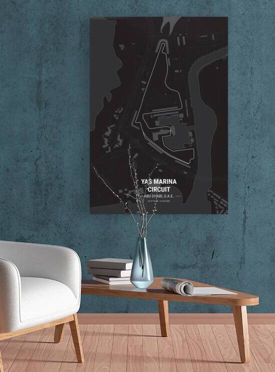 Yas Marina Circuit Race Track Print by Conceptual Photography
