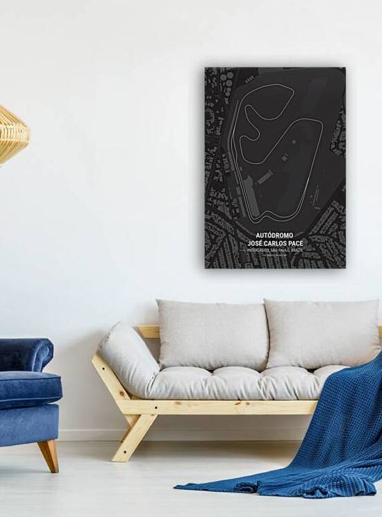 Autodromo Jose Carlos Pace Race Track Print by Conceptual Photography