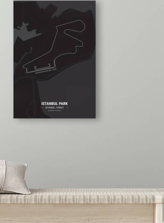 Istanbul Park Race Track Print by Conceptual Photography