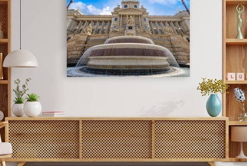 Landmark Prague National Museum that exhibit art natural scientific and historical collections by Elijah Lovkoff