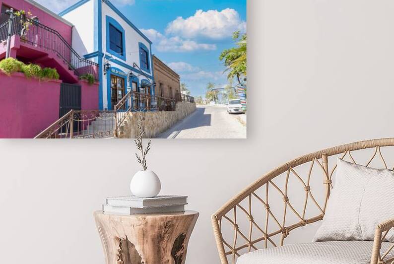Scenic colonial streets and architecture of San Jose del Cabo in historic city center hub for culture and numerous art galleries by Elijah Lovkoff