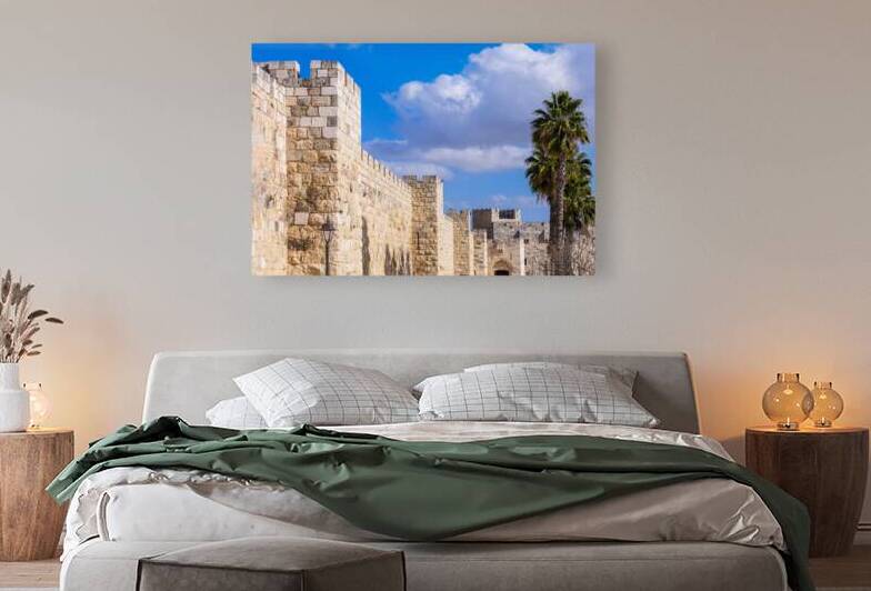 Israel Jaffa Gate Jerusalem Old City that leads to Holy Sepulchre Western Wall and Dome of Rock by Elijah Lovkoff