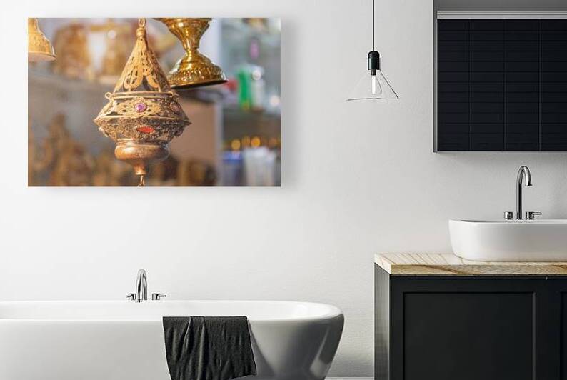 Jerusalem Old City Arab quarter near Church of Holy Sepulchre Western Wall and Dome of the Rock by Elijah Lovkoff