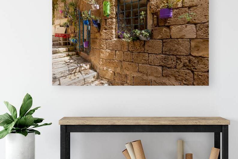 Israel Tel Aviv Namal Yafo historic Old Jaffa port with art galleries boutiques and old houses by Elijah Lovkoff