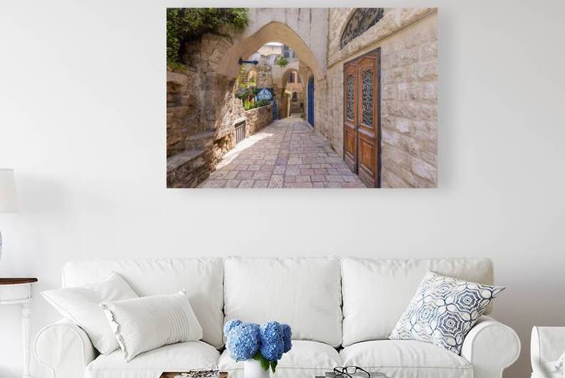 Israel Tel Aviv Namal Yafo historic Old Jaffa port with art galleries boutiques and old houses by Elijah Lovkoff