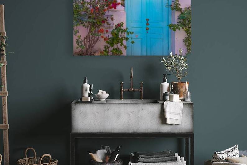 Israel Tel Aviv historic neighborhood Neve Tzedek with art galleries boutiques and old houses by Elijah Lovkoff