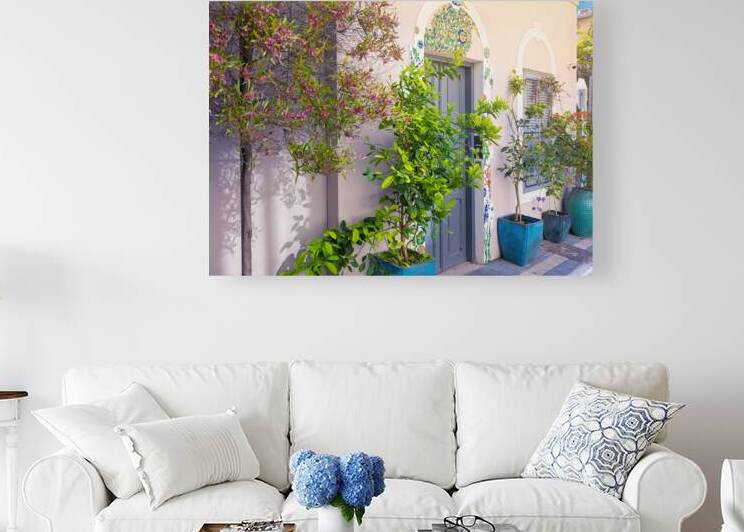 Israel Tel Aviv historic neighborhood Neve Tzedek with art galleries boutiques and old houses by Elijah Lovkoff