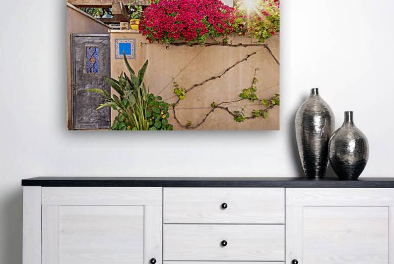 Israel Tel Aviv historic neighborhood Neve Tzedek with art galleries boutiques and old houses by Elijah Lovkoff