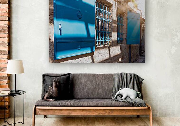 Israel Jerusalem old narrow streets of Nahlaot historic neighborhood with many small synagogues by Elijah Lovkoff