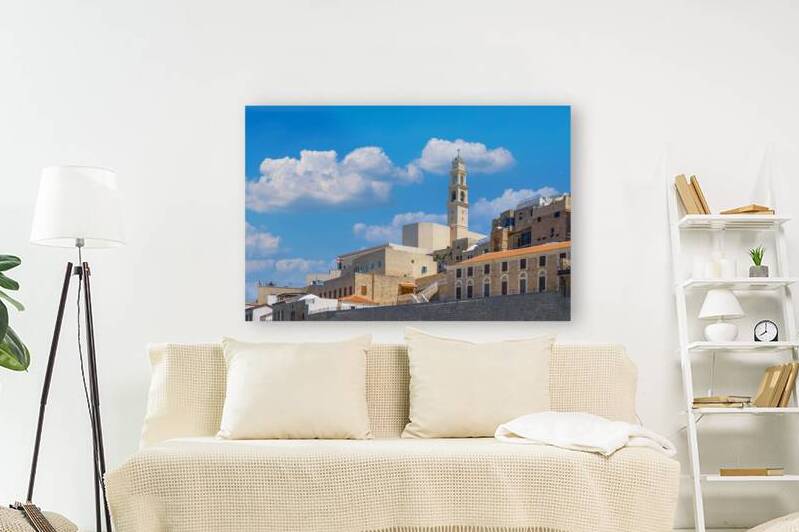 Israel view of Tel Aviv shore sea shoreline and Namal Yafo historic Old Jaffa port by Elijah Lovkoff